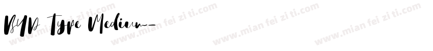 BYD Type Medium字体转换